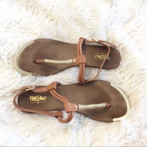 Brown & Gold Sandals
